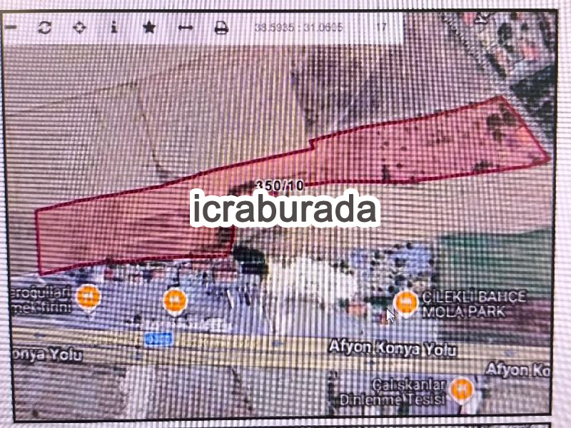 icralık  m2 Tarla Afyonkarahisar Çay Yeşilevler