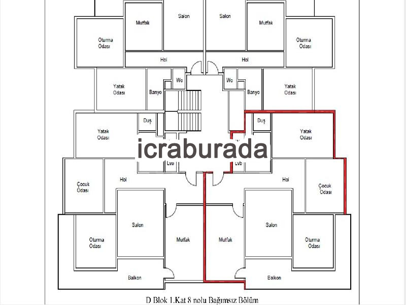 icralık 8 m2 Daire Erzincan Merkez Taksim