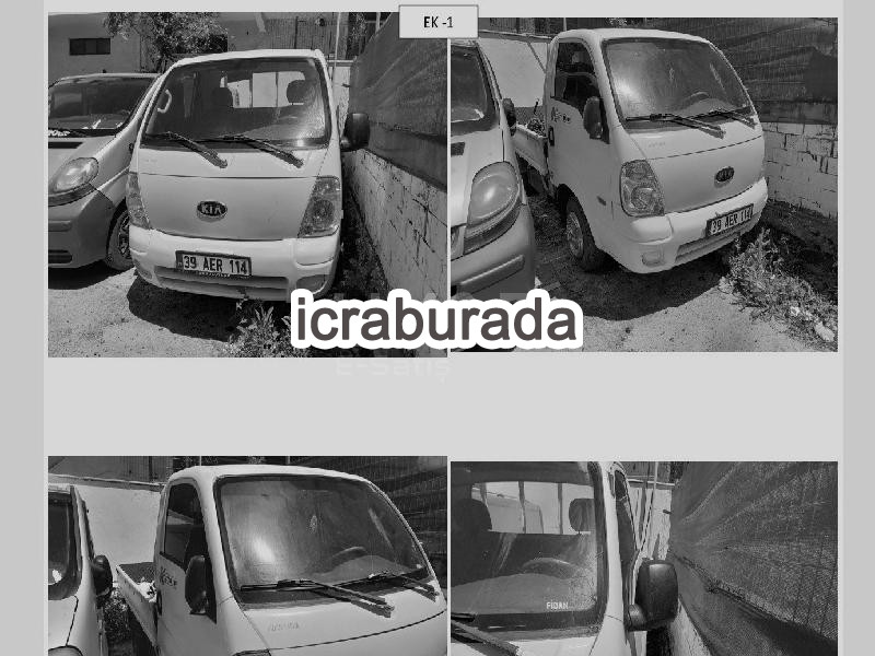 icralık Kia  K 2500 TCI  Kamyonet Belirtilmedi Belirtilmedi Belirtilmedi