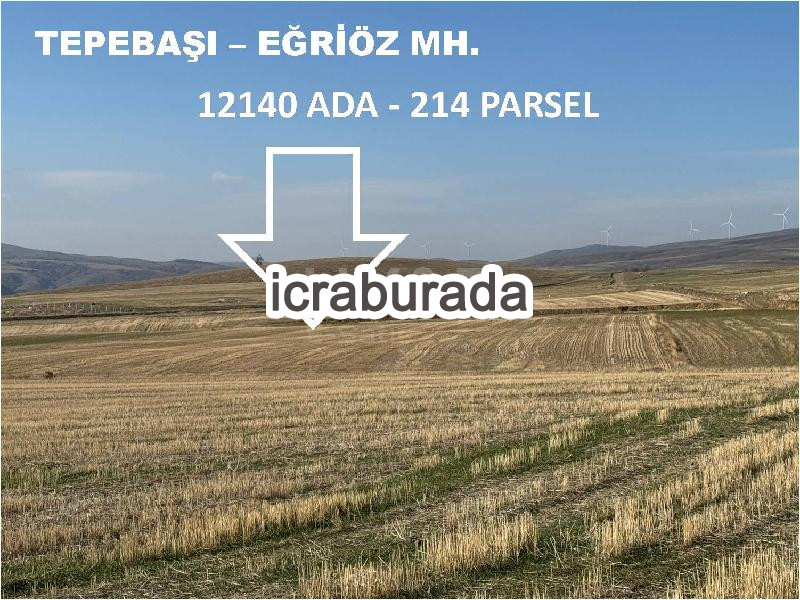 icralık  m2 Tarla Eskişehir Tepebaşı Eğriöz