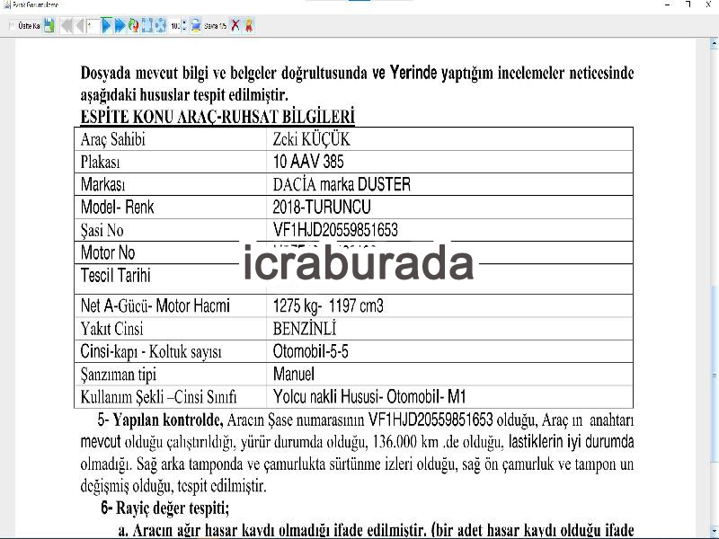 icralık Dacia  SR  Otomobil Belirtilmedi Belirtilmedi Belirtilmedi
