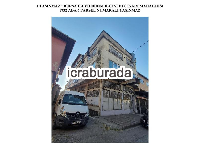 icralık  m2 Fabrika Bursa Yıldırım Duaçinari