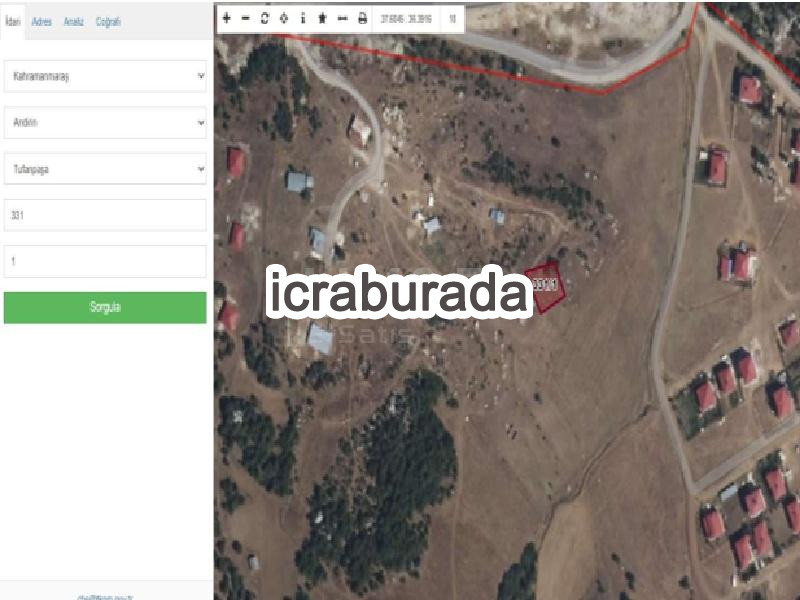 icralık  m2 Arsa Kahramanmaraş Andırın Tufanpaşa
