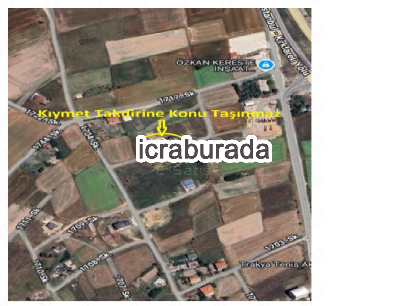 icralık  m2 Arsa Tekirdağ Saray Büyükyoncali