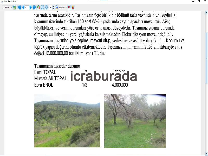 icralık  m2 Diger Balıkesir Burhaniye Sübeylidere