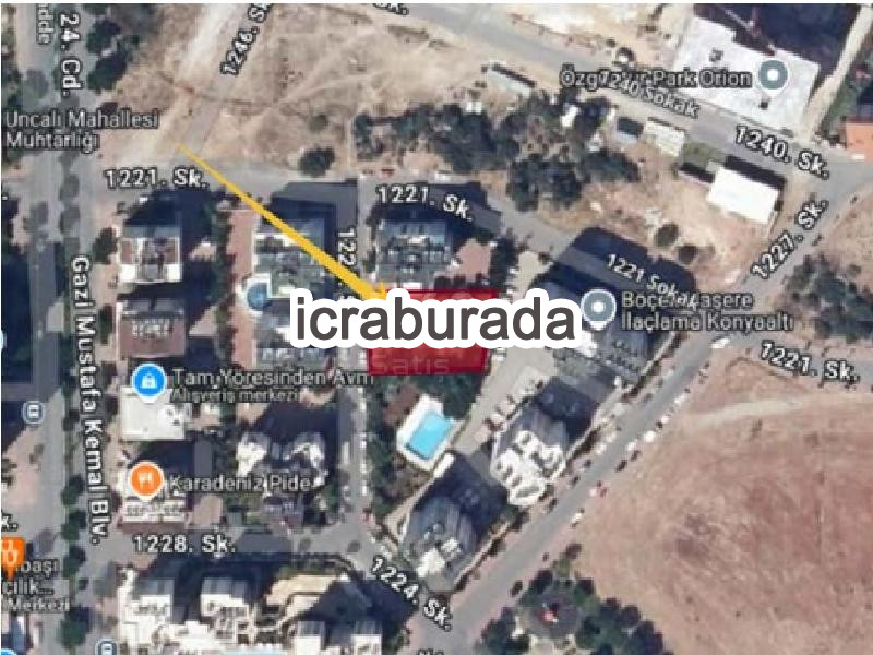 icralık  m2 Arsa Antalya Konyaaltı Arapsuyu